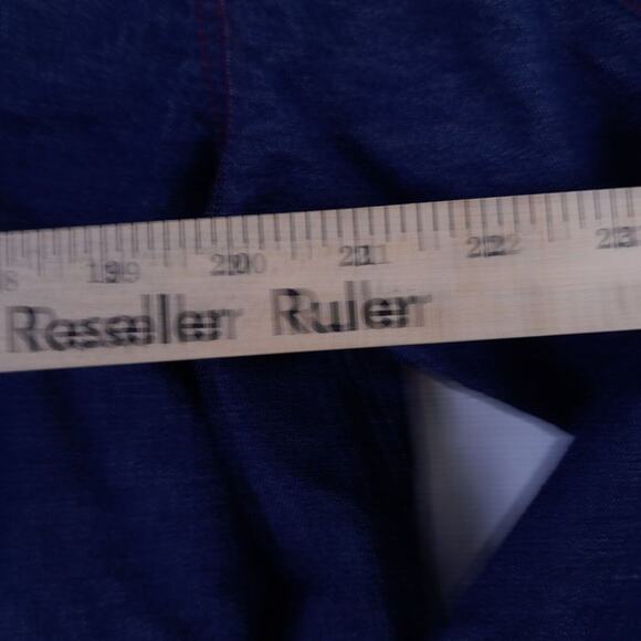 Vintage Carolina Blues Jean Jacket Plus Size 22 Lt Weight Denim Red Thread Trim - Picture 5 of 7